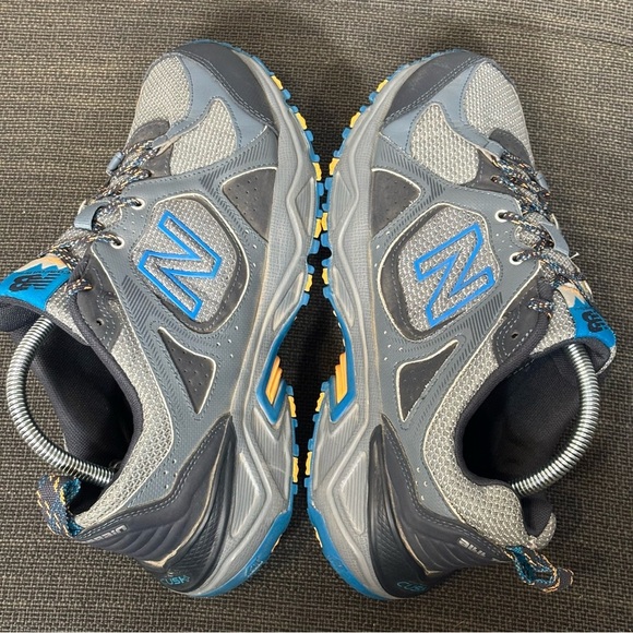 New Balance 481 V3 Trail Running Athletic Shoes-Gray/Blue/Yellow-Men Size 8.5 - Picture 7 of 10
